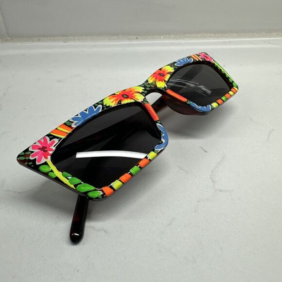 Colorful Hand painted Sunglasses Unisex - Picture 8 of 13